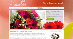 Desktop Screenshot of carrollstheflorist.co.uk